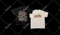 create a custom floral typography tshirt design