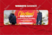 design professional website banner, header, google ad