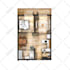 create artistic sketch style architectural floor plans