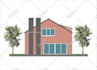 illustrate architectural 2d sections, elevations, and floor plans in photoshop