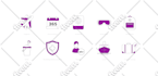 design custom flat icons for your website, app, or brand