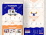 design modern website ui ux design, figma website design