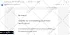 do google ads advertiser verification within one day