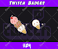 create custom stylistic loyalty badges for twitch