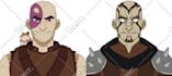 draw a stylized portrait of your oc or dnd character