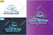 design house, pressure washing and window cleaning service logo