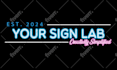 design you a trendy text logo