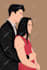 create flat minimalist vector portrait for your family or team