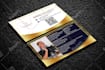 do modern fashion beauty style glitter business card design