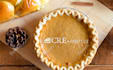 put your logo icon on a pie for thanksgiving