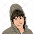 make your face  toon me style, half portrait cartoon