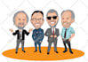 draw a professional portrait style cartoon caricature