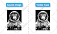 vector trace your logo, image, graphic to high quality within 12 hours