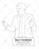 draw an amazing unique minimalist vector one line art