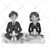 draw black and white illustrations for chapter books