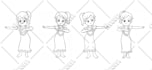 draw coloring pages for kids and children