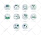 design custom vector hand drawn icon set
