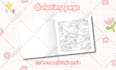 draw cute line art illustration for bold easy coloring page