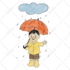 draw cute watercolor children book illustration