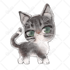 draw a cute kitty for you