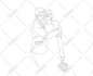 draw unique one line art, minimalist line art, vector line art illustration