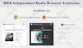 build browser extension for internet radio