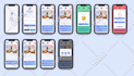 design app mockup, wireframe, prototype and UI