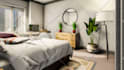 create 3d bedroom, bathroom interior design and 3d rendering
