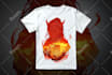 design custom anime design for tshirt and your brand