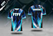 design sublimation jersey mockup and print ready pattern