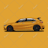 draw your car into vector for tshirts, posters, and others