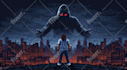 make pixel art background for you
