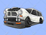 make vector car illustration in cartoon style