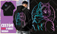 do creative pop illustration designs for t shirts and merch