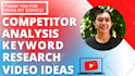 do best youtube keyword research and provide video ideas