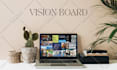 design inspiring vision board to achieve your dreams