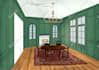 draw an interior design sketches illustration