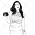 create black and white line art illustration from your pics