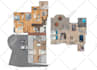 create 2d colored floor plans, furniture layout for airbnb or real estate