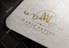 design minimalist  unique luxury gold logo