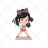 draw a custom cute kawaii chibi angel characters