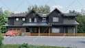 3d model render house exterior architecture landscape design