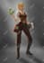 draw character and concept art with semi realistic style