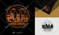 do custom vintage hand drawn logo illustration design