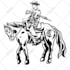 draw western vintage for logo and tshirt
