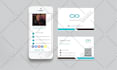 design clickable digital business card vcard with qr code