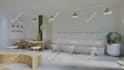 cafe interior design rendering