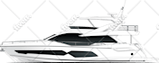 create line art or illustration of boat, yacht, car, object