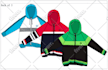design fashion clothing tech packs of tracksuits, hoodies with flat sketches