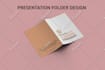 do corporate presentation folder design for business